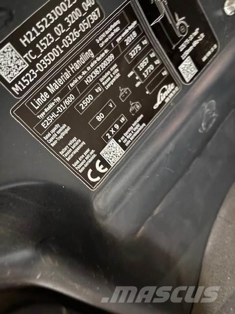 Linde E25/600HL Electric forklift trucks