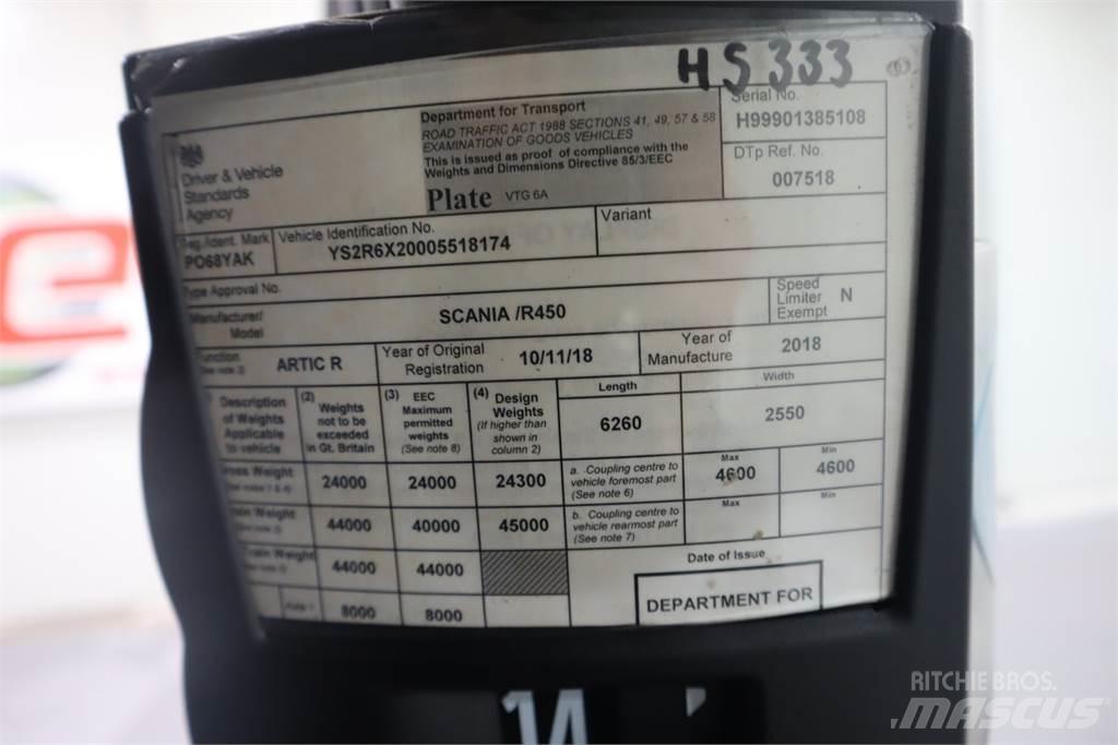 Scania R450 Truck Tractor Units