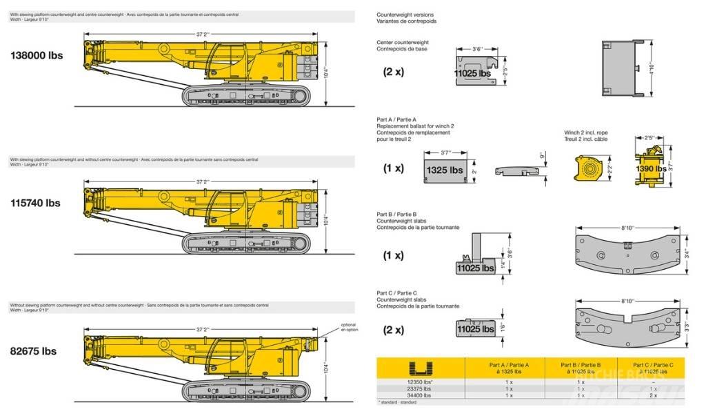 Liebherr LTR1060 Tracked cranes