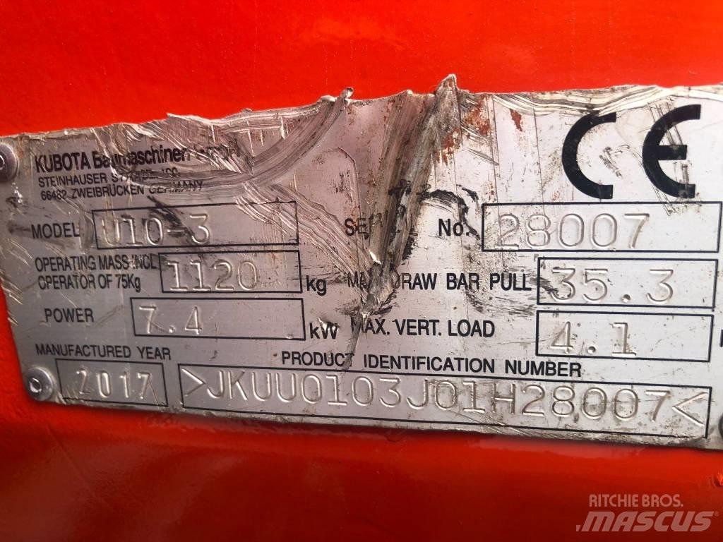 Kubota U 10-3 Mini excavators < 7t