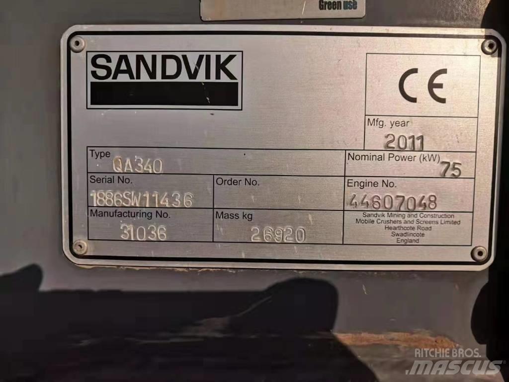 Sandvik QA 340 Screeners