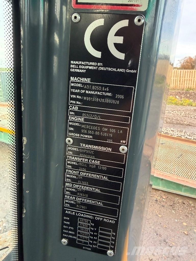 Bell B 25 D Articulated Haulers