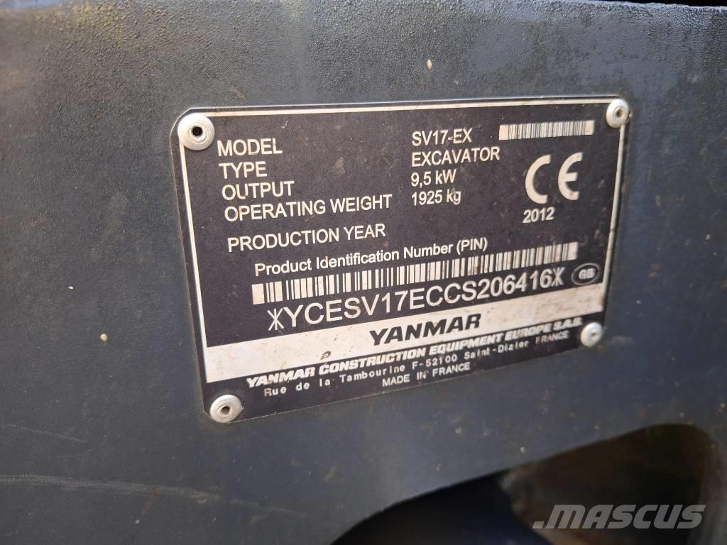 Yanmar SV 17 EX Mini excavators < 7t