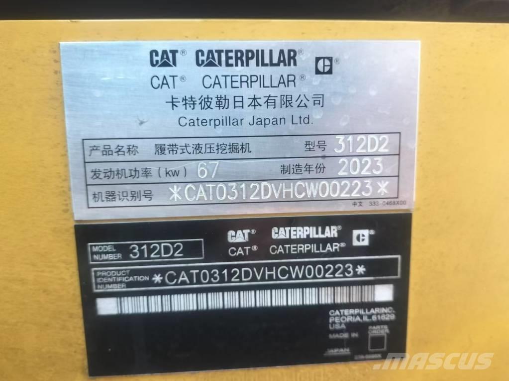 CAT 312 D Crawler excavators