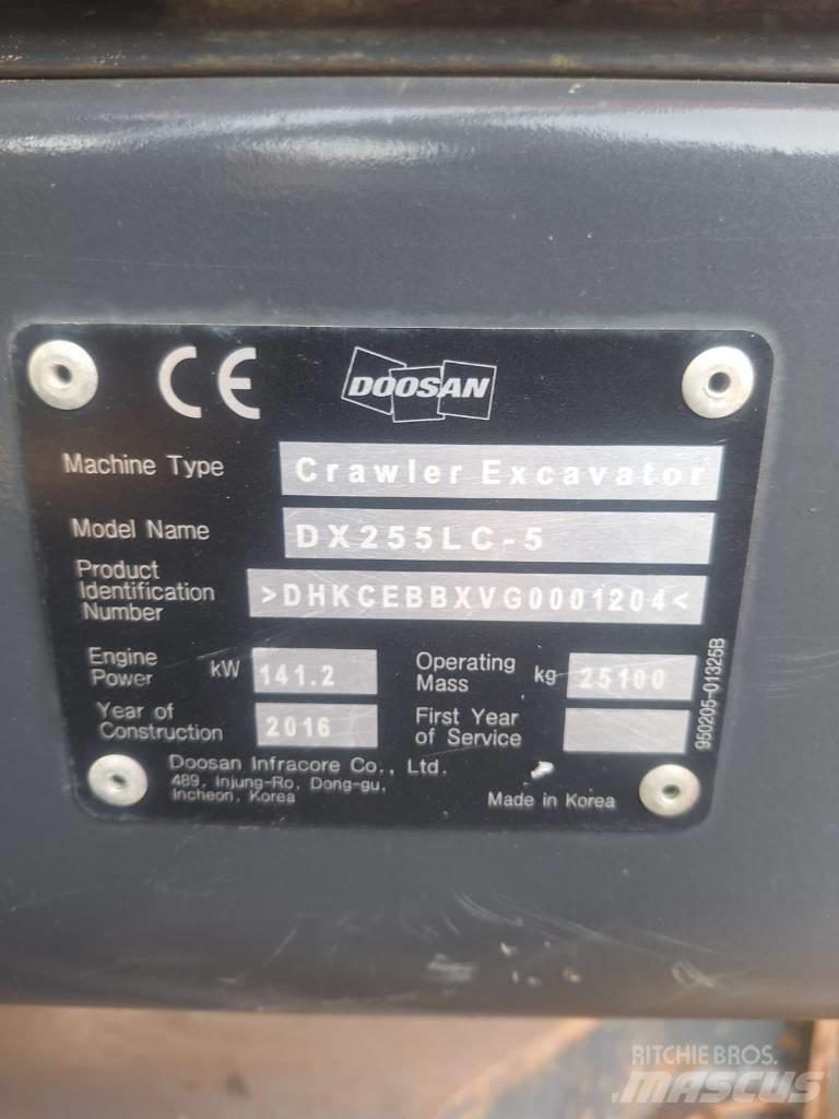 Doosan DX 255 LC-5 Crawler excavators