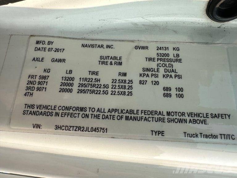 International LT Truck Tractor Units