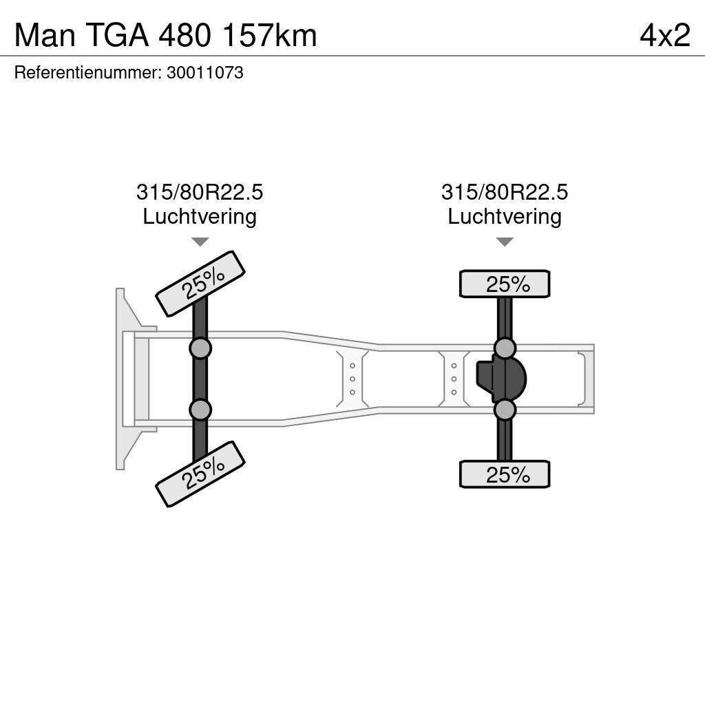 MAN TGA 480 157km Truck Tractor Units