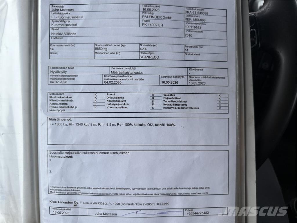 Volvo FH13 6X2 Crane trucks