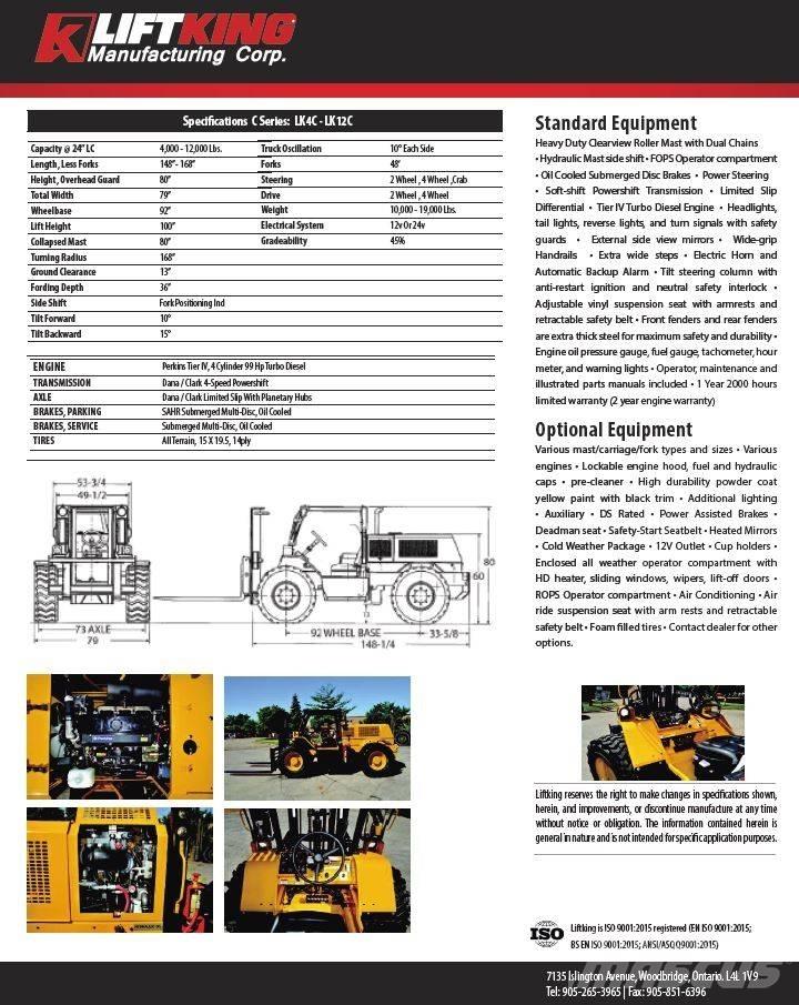 Liftking LK12C Rough terrain truck