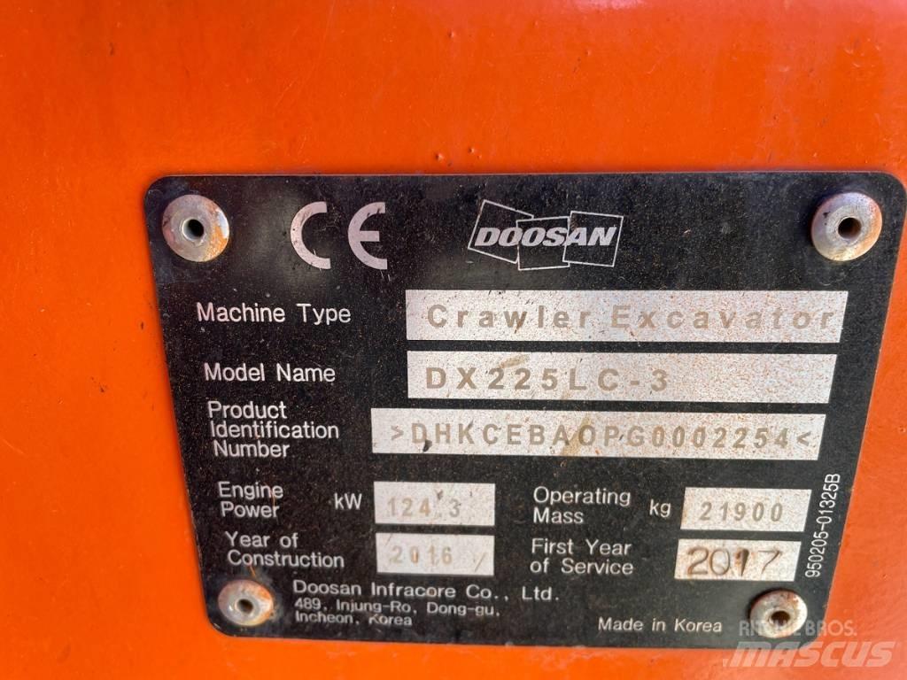 Doosan DX 225 LC-3 Crawler excavators
