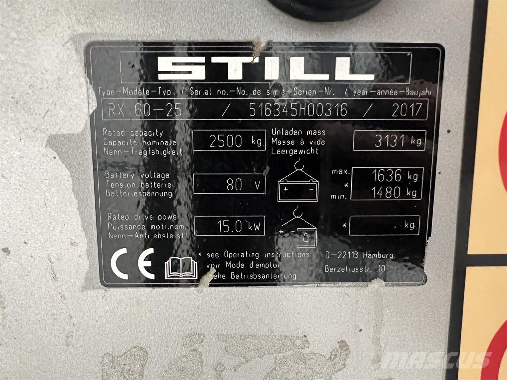 Still RX60-25 Electric forklift trucks
