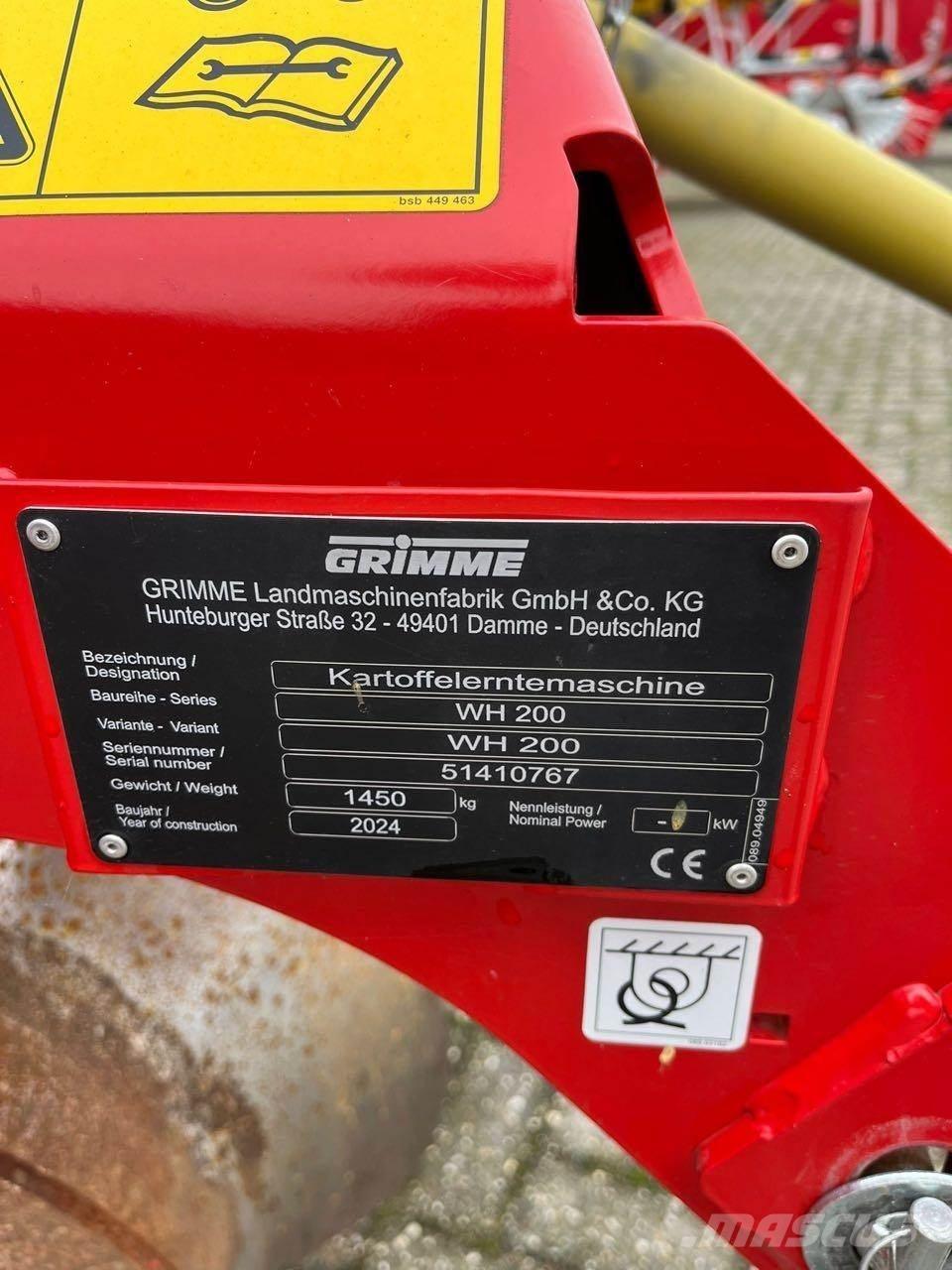 Grimme WH 200 Potato harvesters