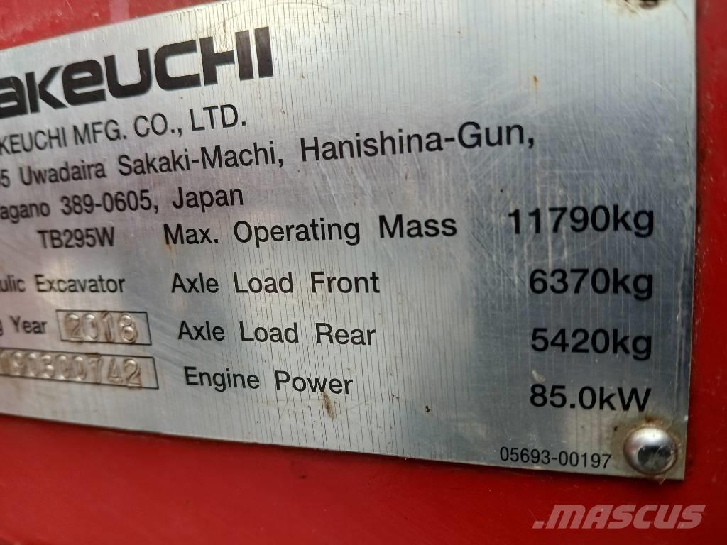 Takeuchi TB 295 W Wheeled excavators
