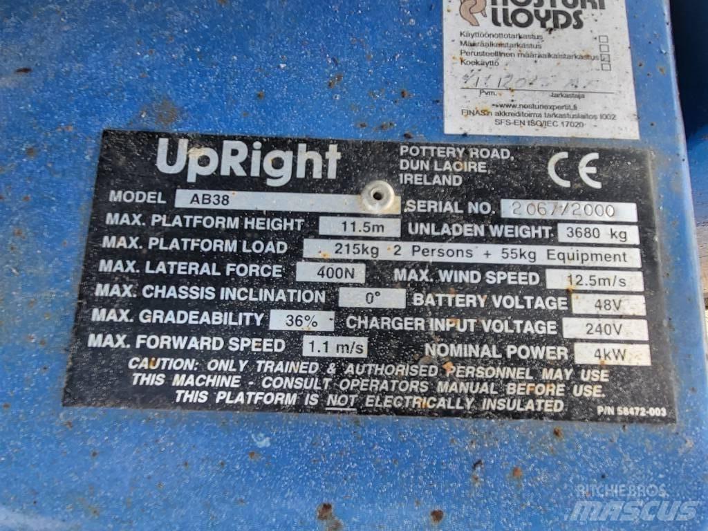UpRight AB38N Articulated boom lifts