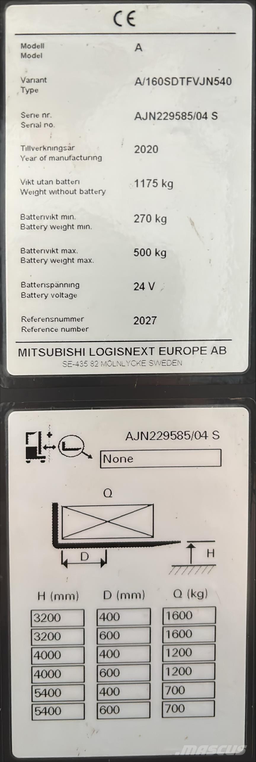 Atlet A160 Self propelled stackers