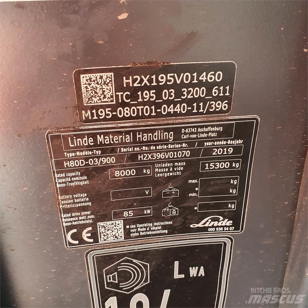 Linde H80D/900 Diesel trucks