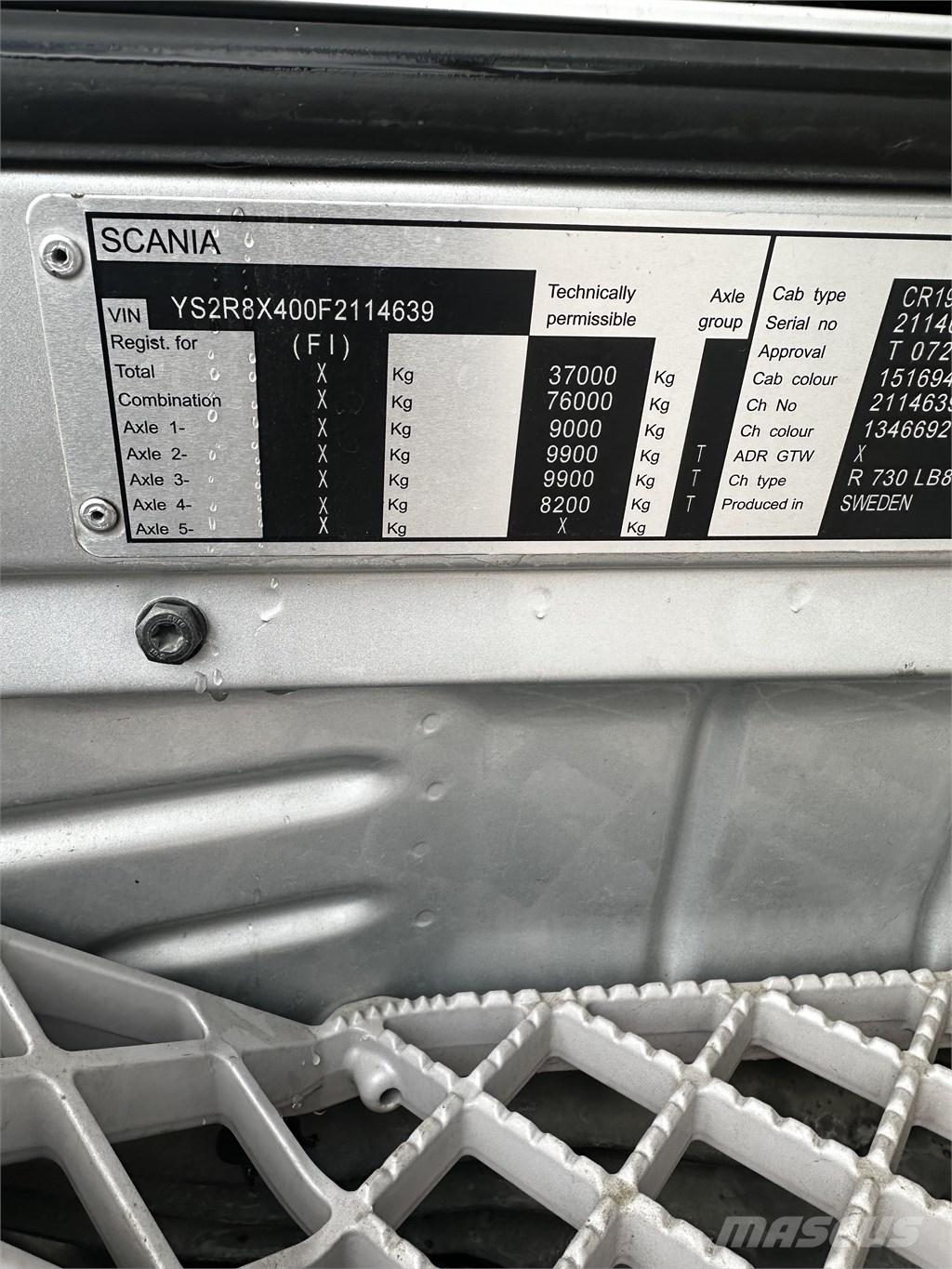Scania R 730 Van Body Trucks