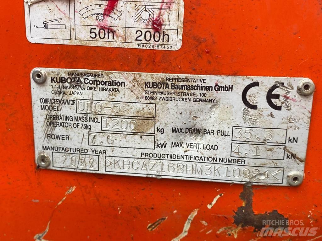 Kubota u10-5 Mini excavators < 7t