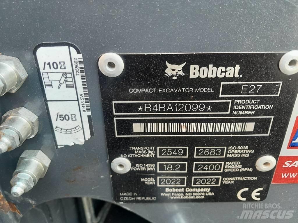Bobcat E 27 Mini excavators < 7t