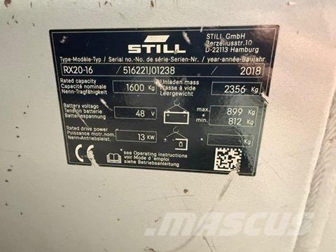 Still RX20-16 Electric forklift trucks