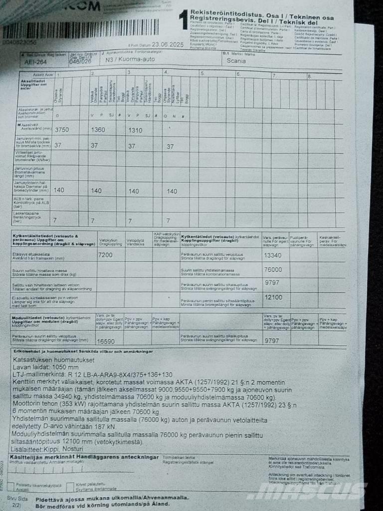 Scania R 480 LB Tipper trucks