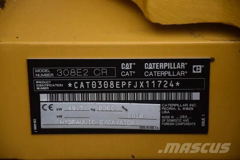 CAT 308 E2CR Midi excavators  7t - 12t