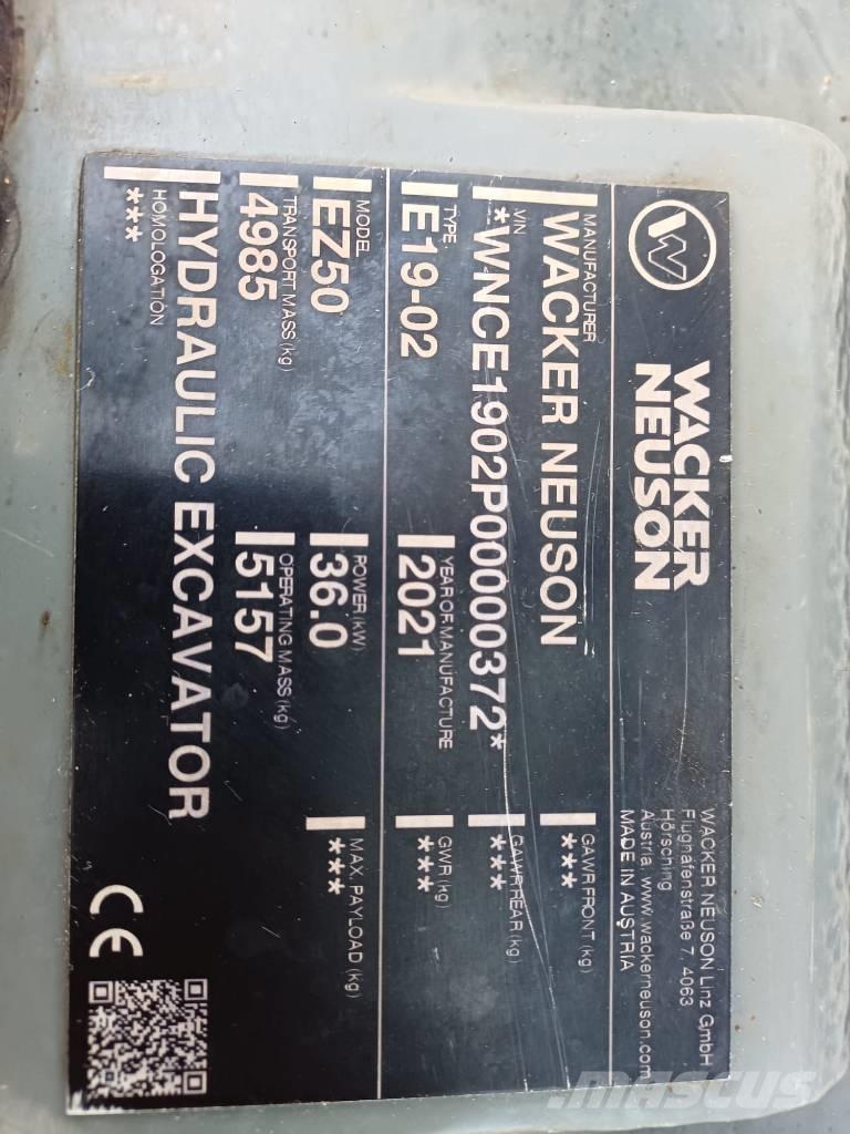 Wacker Neuson EZ 50 Mini excavators < 7t