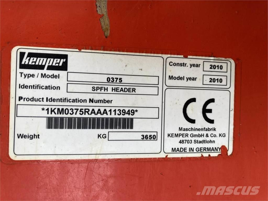 Kemper 375 Combine harvester spares & accessories