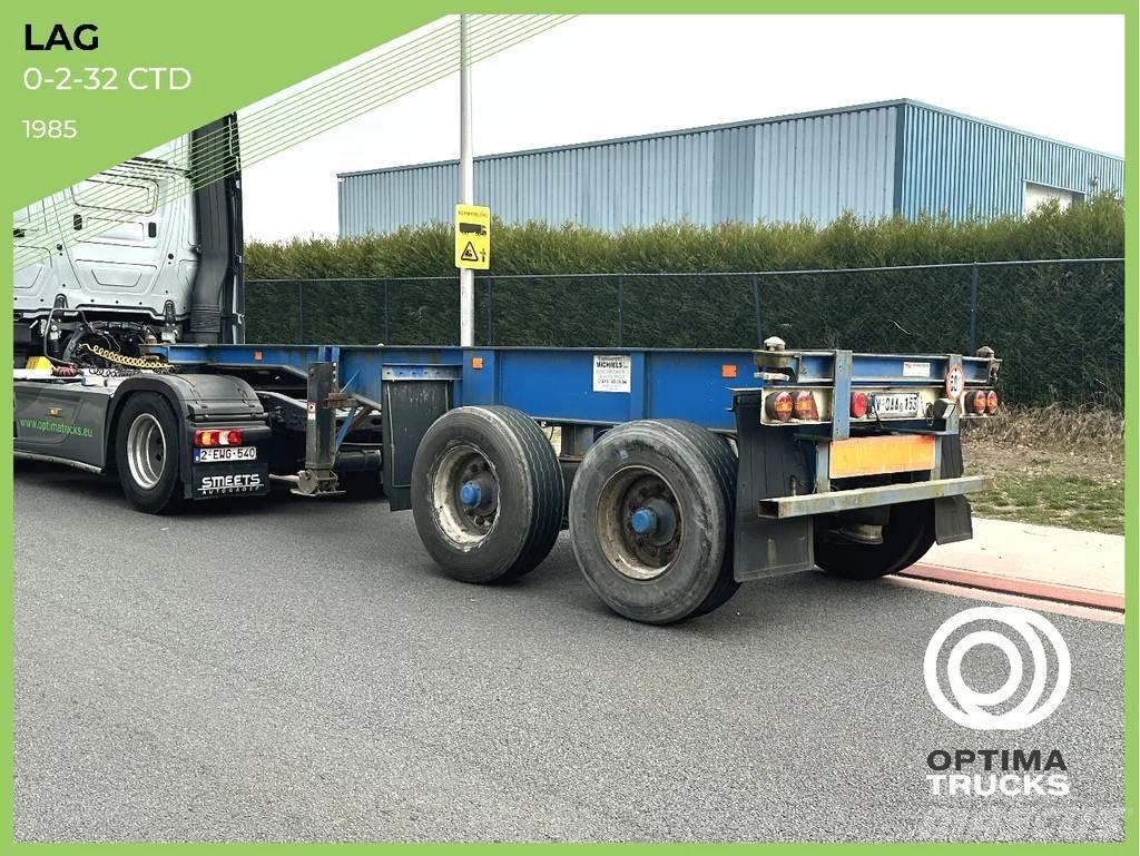 LAG 0-2-32 Containerframe/Skiploader semi-trailers