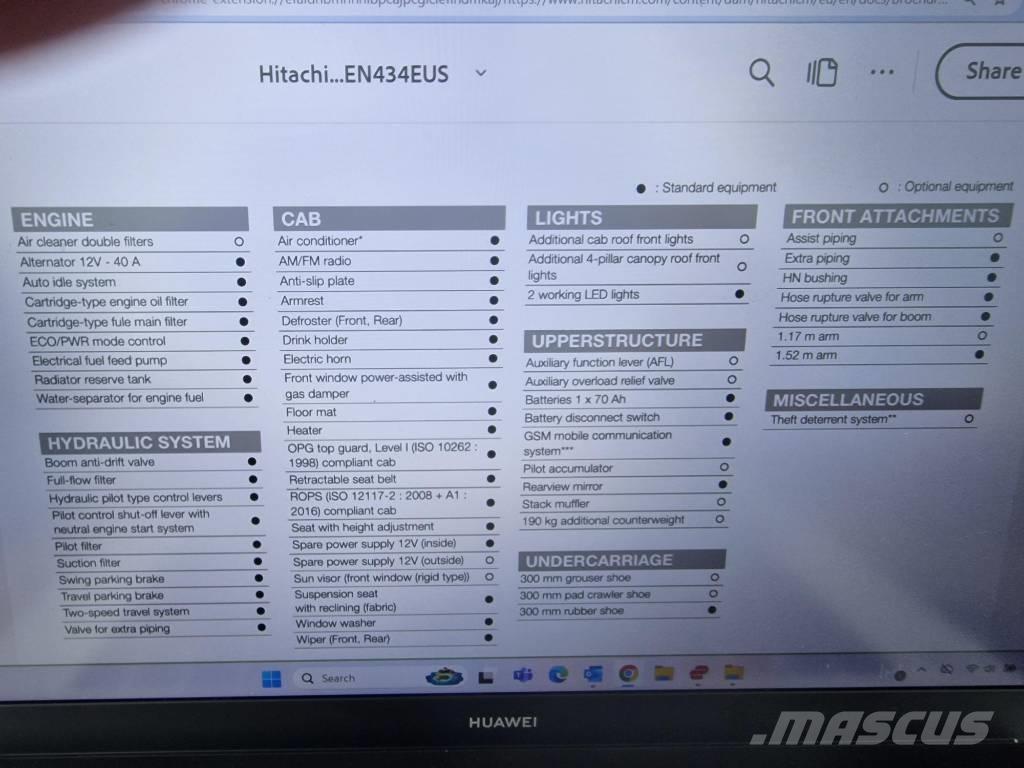 Hitachi ZX 33 U-6 Mini excavators < 7t