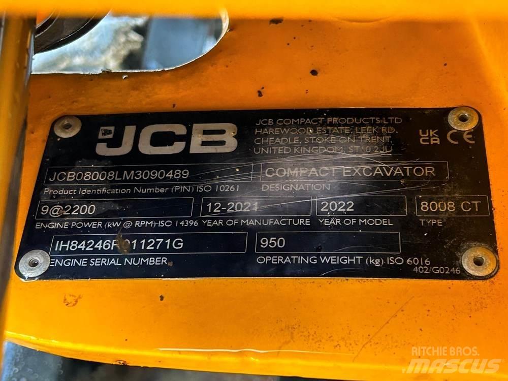JCB 8008 Mini excavators < 7t