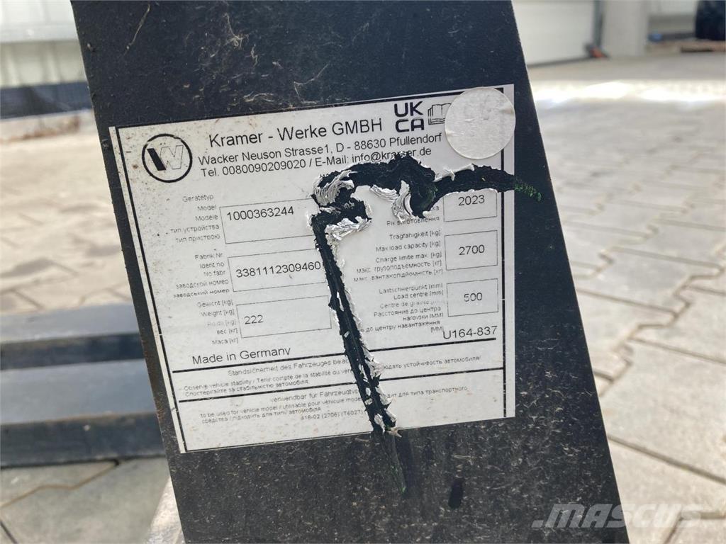 Kramer 1200 mm FEL`s  spares & accessories