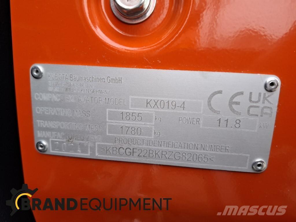 Kubota KX019-4 Mini excavators < 7t