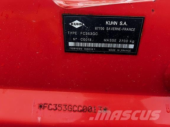 Kuhn FC353 GC Mowers