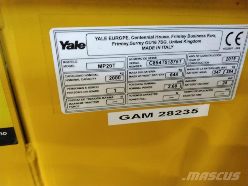 Yale MP20T Others