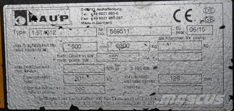 Kaup 1.5T401Z Other components