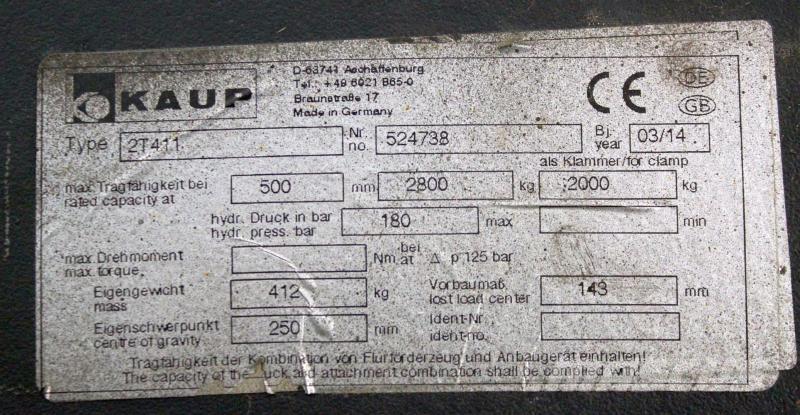 Kaup 2T411 Other components