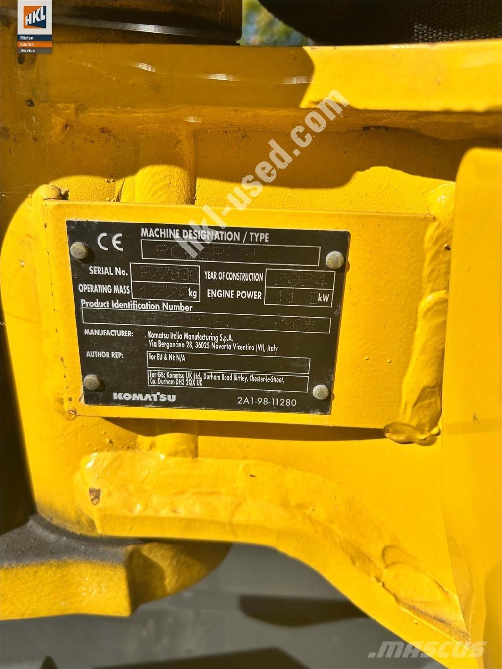 Komatsu PC 16 R-3HS Mini excavators < 7t