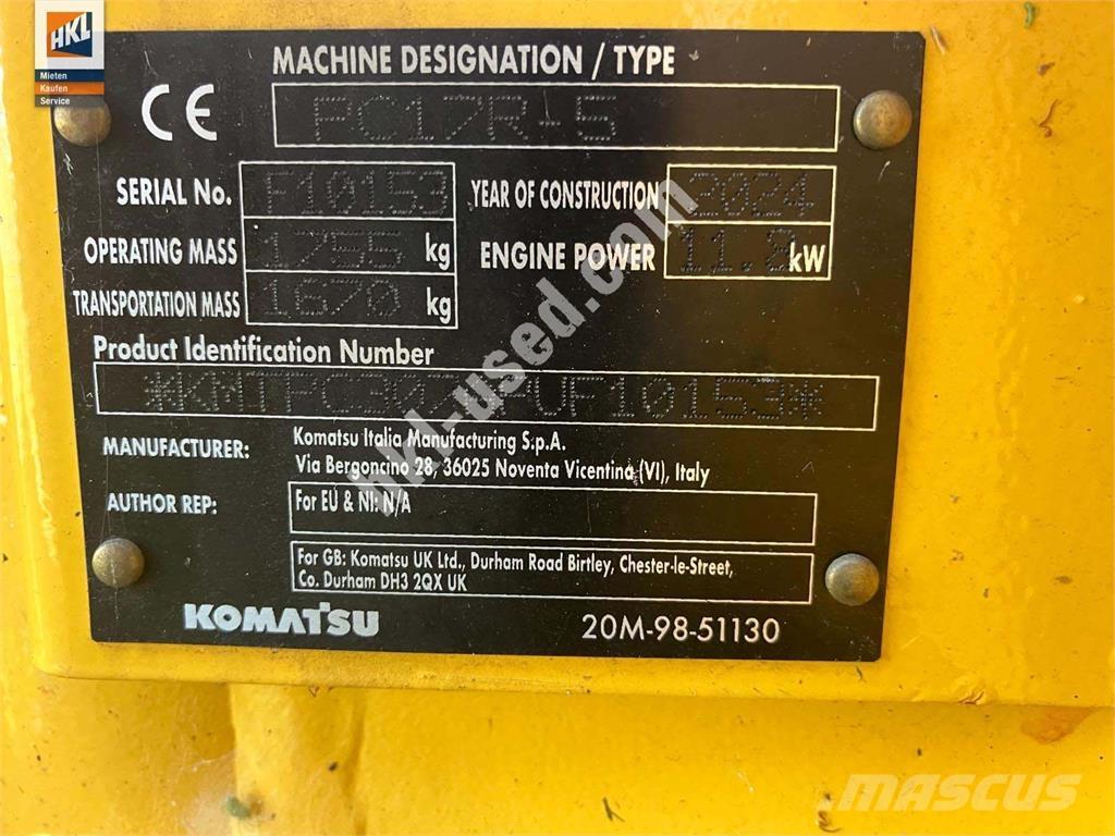 Komatsu PC 17 R-5 Mini excavators < 7t