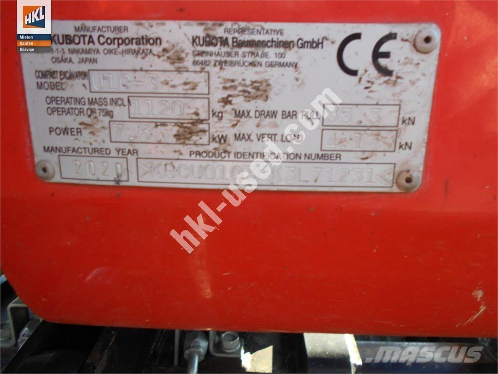 Kubota U 10-3 Mini excavators < 7t