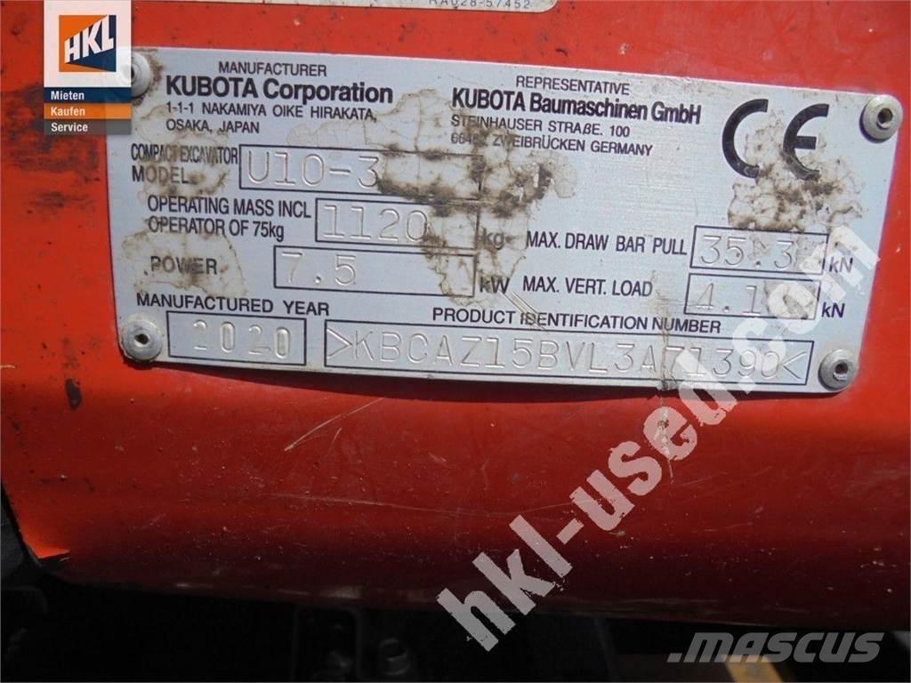 Kubota U 10-3 Mini excavators < 7t
