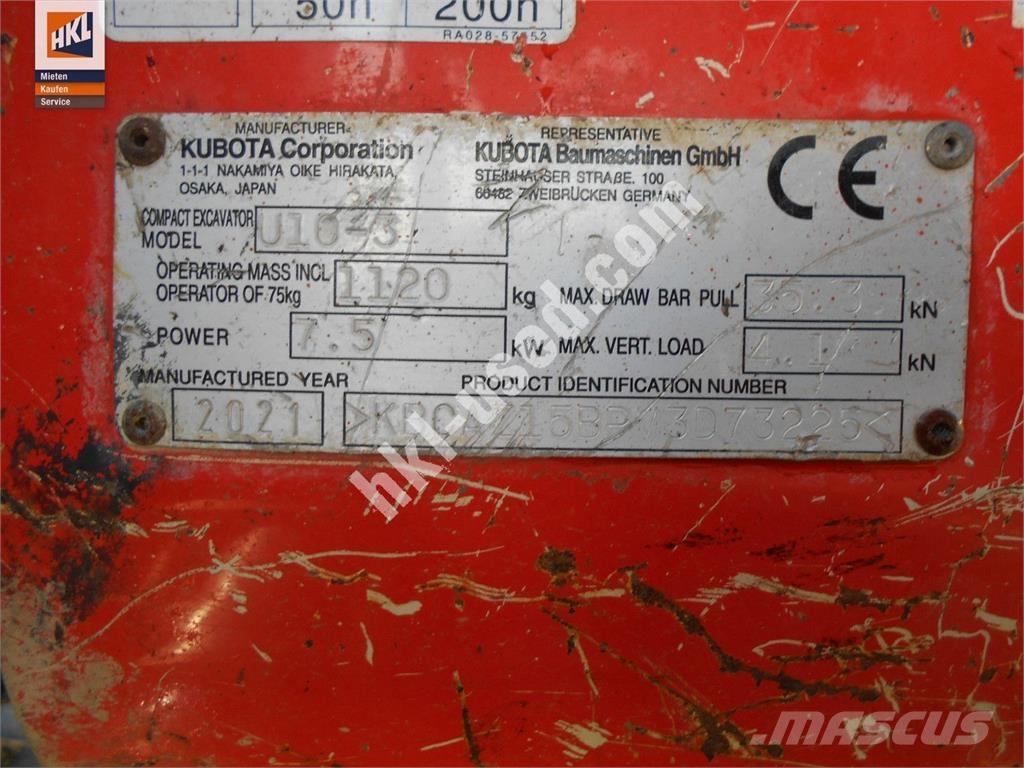 Kubota U 10-3 Mini excavators < 7t