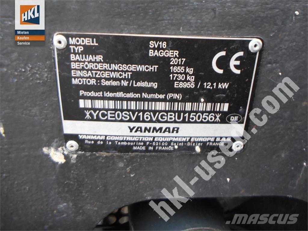 Yanmar SV 16 Mini excavators < 7t