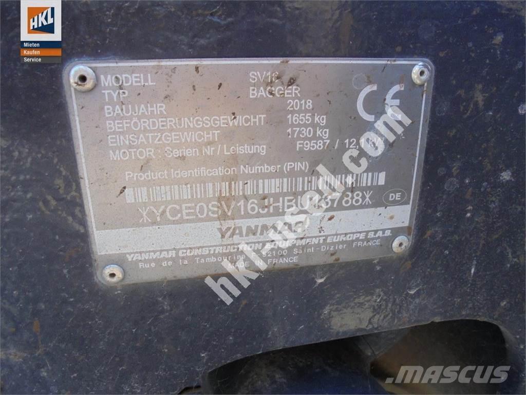 Yanmar SV 16 Mini excavators < 7t