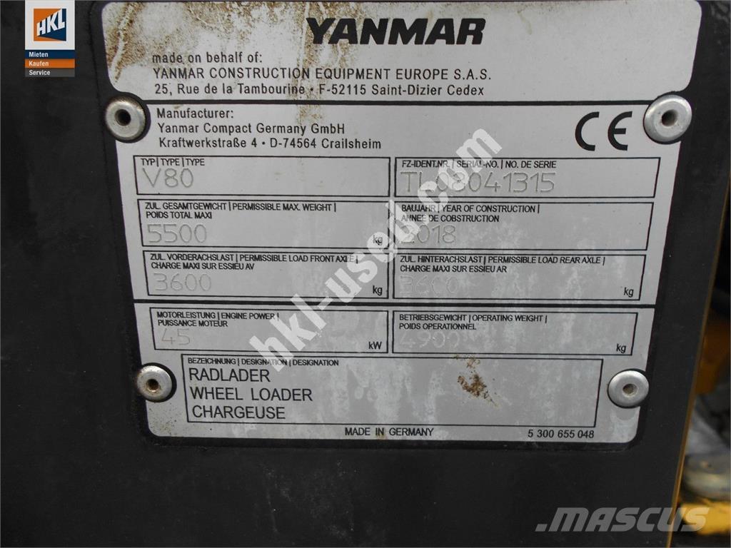 Yanmar V 80 Wheel loaders