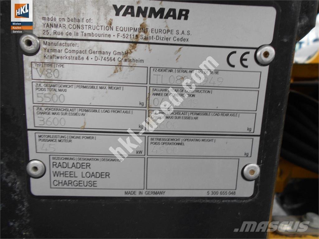 Yanmar V 80 Wheel loaders
