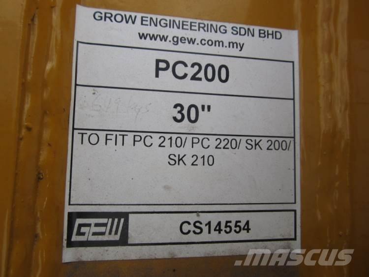  870 mm Graveskovl ex. PC200 Buckets