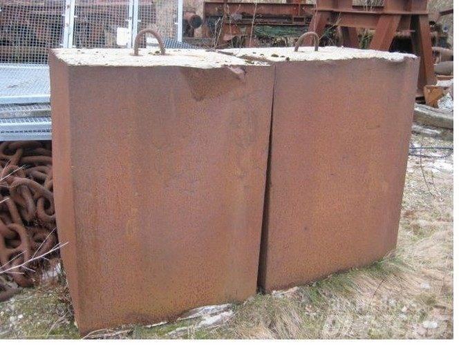  Ballastvægte 4 stk. - 2300 kg Crane spares & accessories