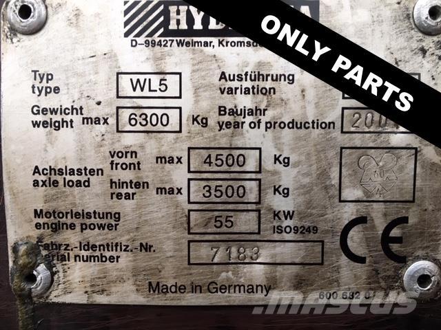Hydrema WL550B til ophug Wheel loaders