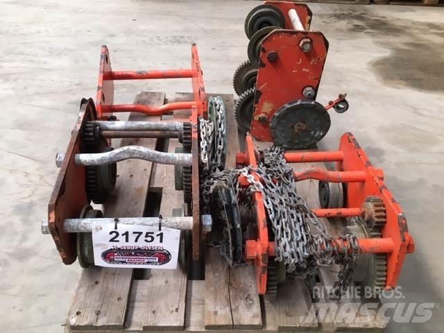  Kran løbekatte - 3 stk. Crane spares & accessories